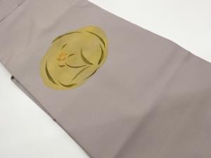 金彩草花模様刺繍名古屋帯